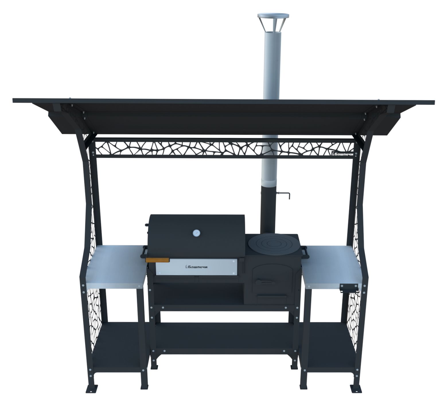 Гриль-комплекс стандарт «Бионика» + печь ПКМ-смокер стандарт (комплект)